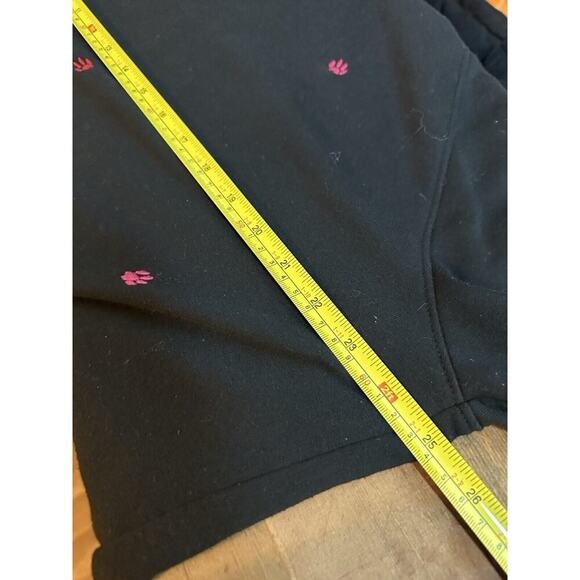 LOU & GREY Hoodie Womens Sz XL Embroidered Paw‎ Prints Colorful Rainbow Pet Bear - Picture 5 of 8